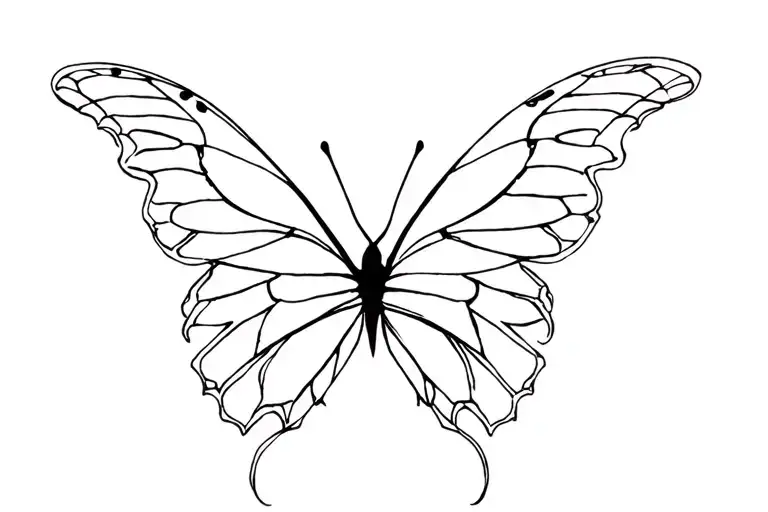 Gothic Butterfly Resting