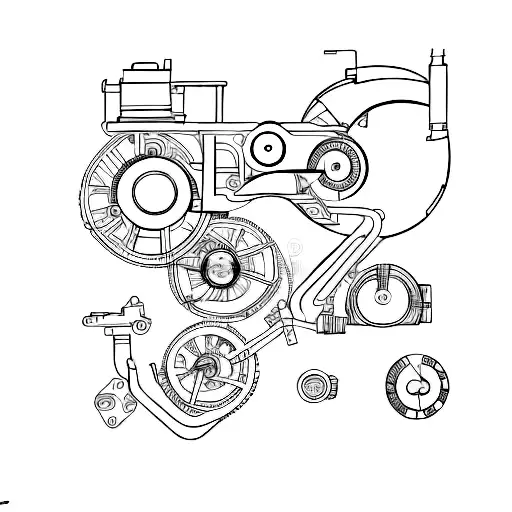 Incorporate Technical Drawings Of Various Car Parts Into A