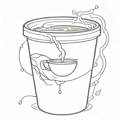 Coffe Cup Badly Damaged But Holding Coffee