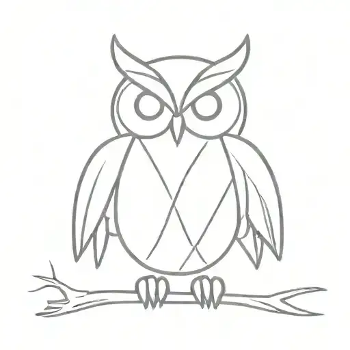 Owl For Back Tattoo Design
