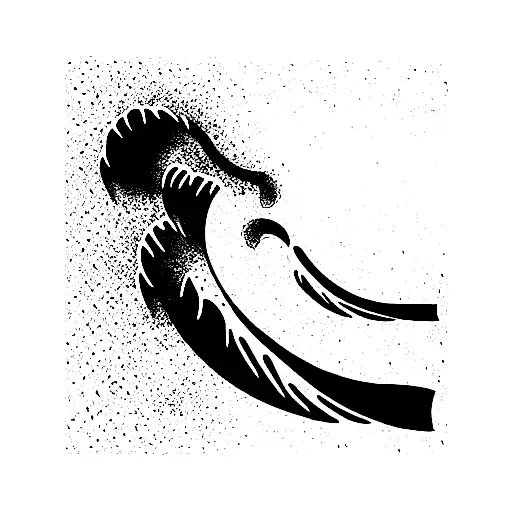 Ocean Wave Crashing For Inside Of A Forearm