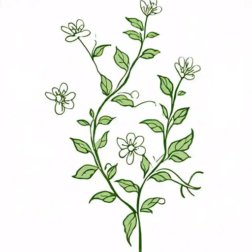 Vine Wrap With Small Flowers