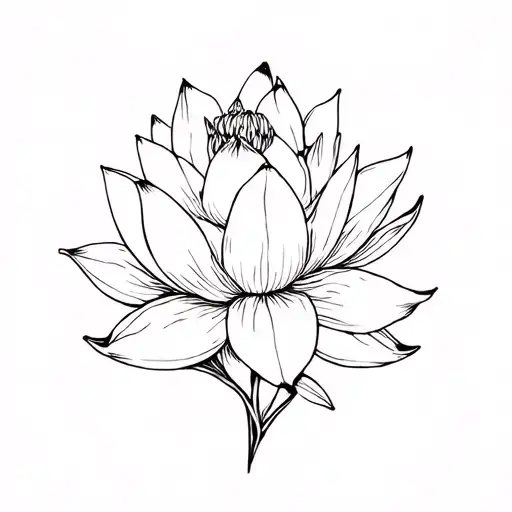 Lotus Flower And Arabian Jasmine Flower