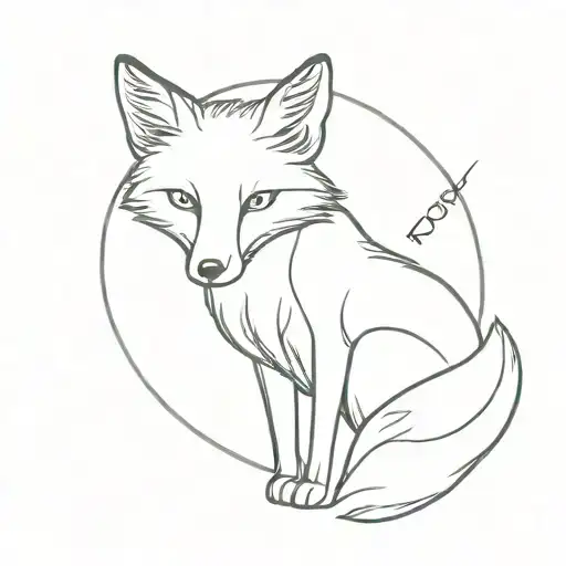 Fox With The Initials Mnr In Art