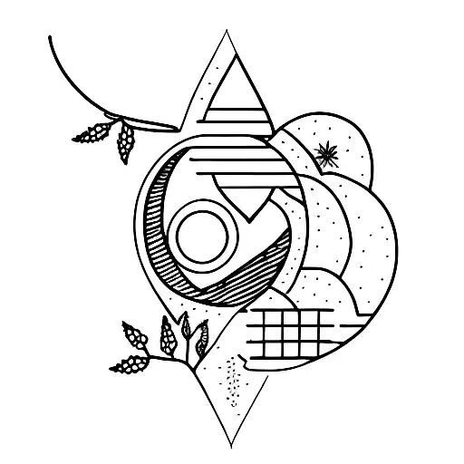 Moon Combination Heart Small