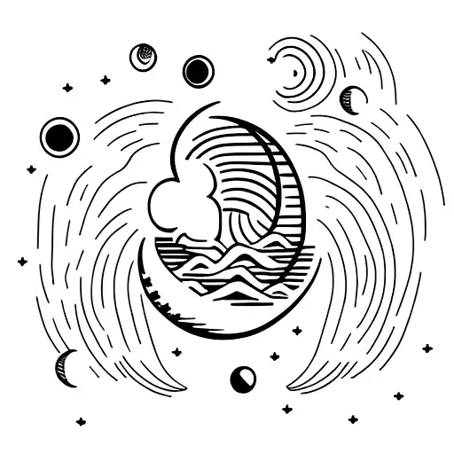 Moon And Heart Combination Small Wrist