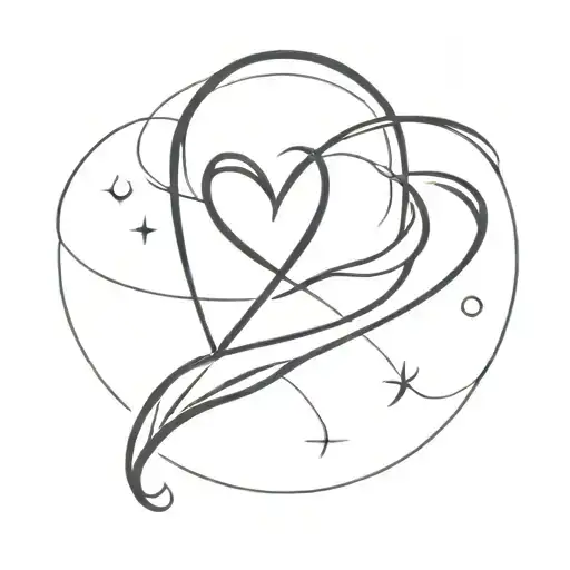 Heartbeat With Cancer Ribbon