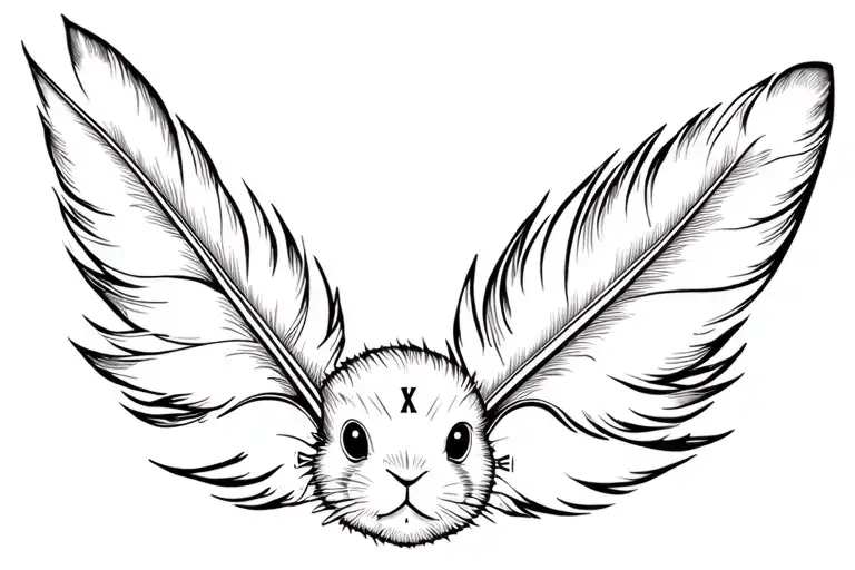 Rabbit Clock Monkey Feather