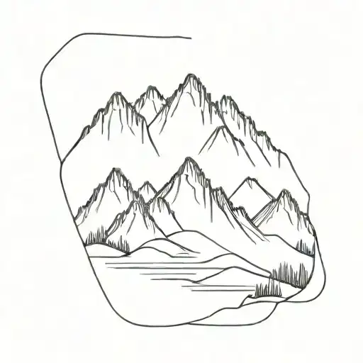 Altai Mountain Range From A Bird's Eye View