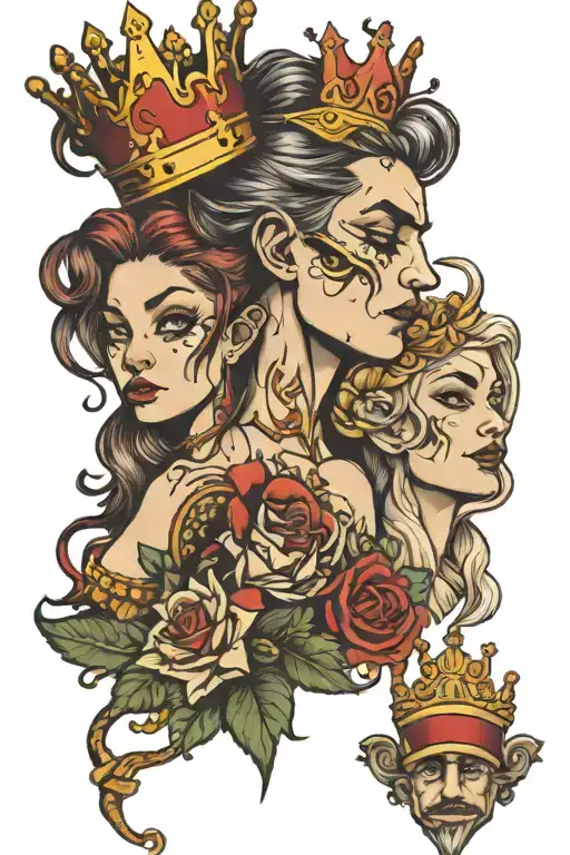 Scar And Girl And King And Crown And Money And Wealth