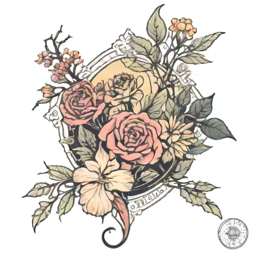 November Tarot Balance Flowers Dark Forest