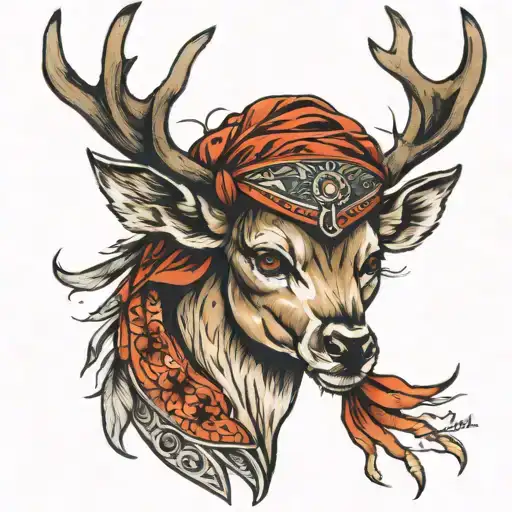 Deer Spirit With Bandana