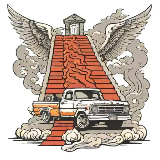 Stairway To Heaven With Ford Car