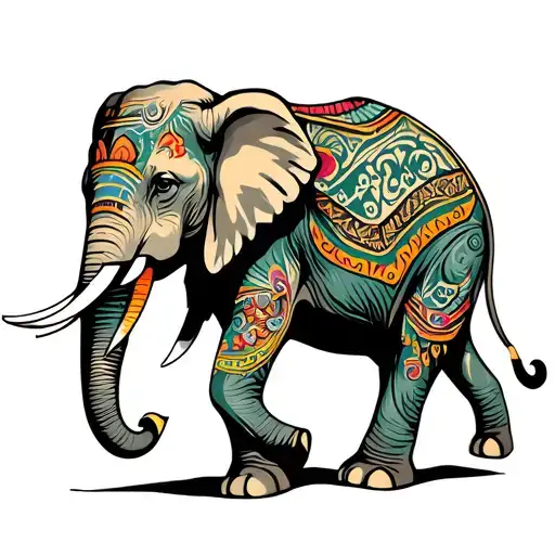 South Africa Elephant Walking