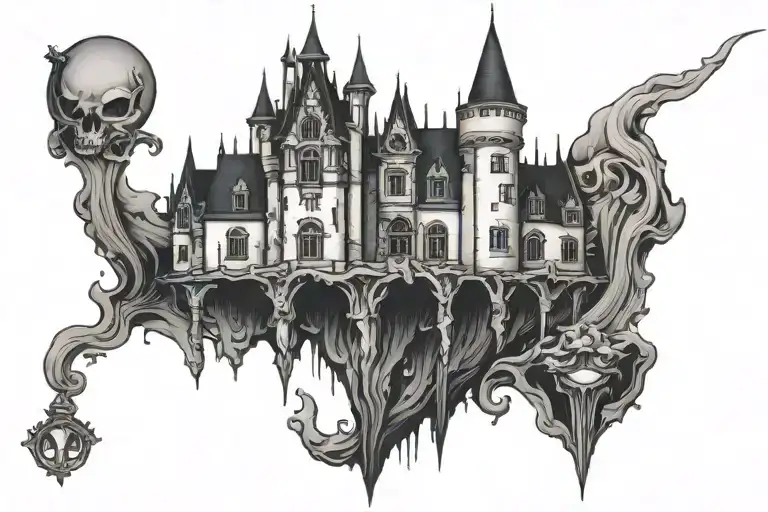 Upside Down Gothic Castle