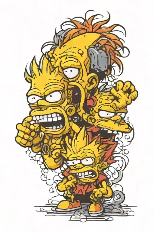 Bart Simpson See No Evil Hear No Evil Speak No Evil