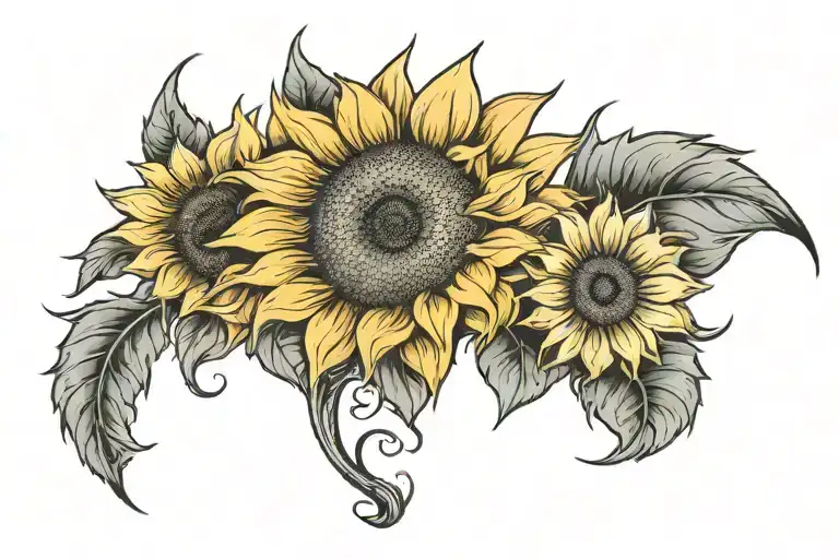 Sunflower On Shoulder