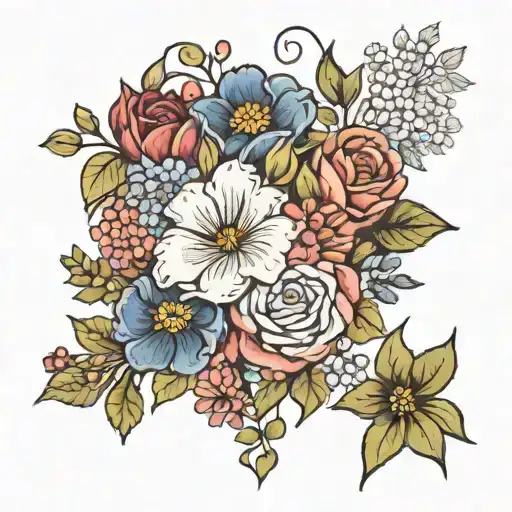 January And October Birth Flower Bouquets