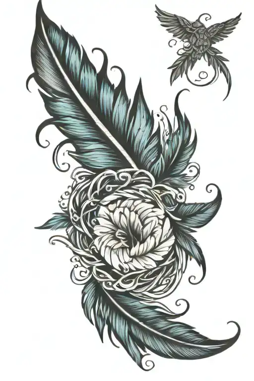 Multiple Feather Intertwined