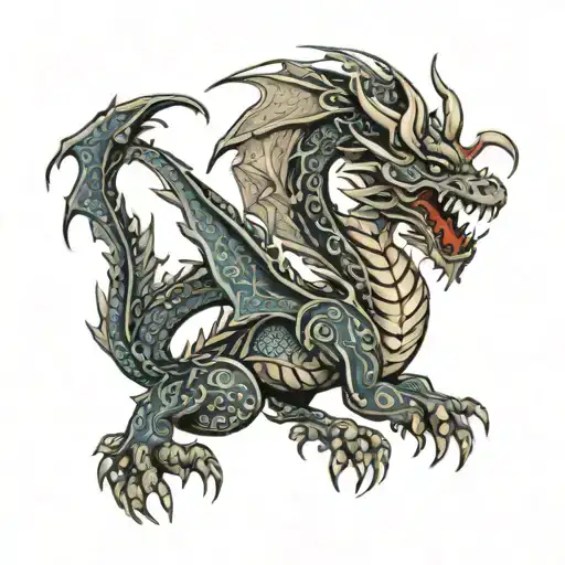 Tribal Dragon Flying