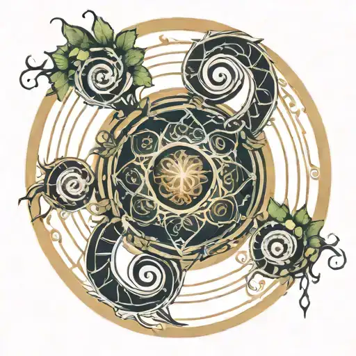 Fibonacci Spirals Yggdrasil