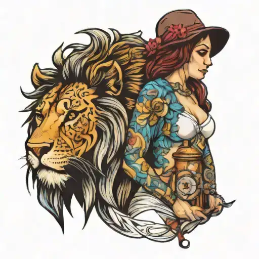Women With C Cup And Lion