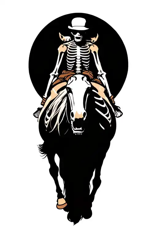 Horse Skeleton Riding