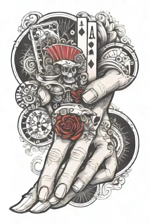 Hand And Playing Card