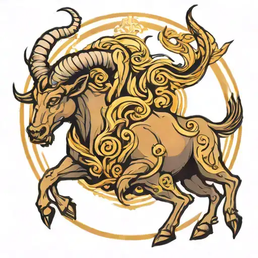 Capricorn And Bull
