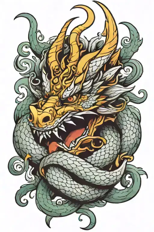 Dragon Around The Shoulders