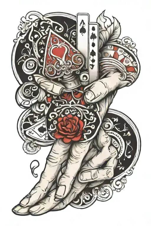 Hand And Playing Card