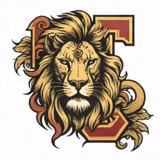 Front Lion Face With The Ags Letters On It