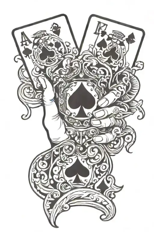 Hand With Playing Card