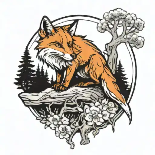 Fox And Tree Life