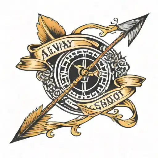 Arrow On Arm Saying Always Shoot Your Shot