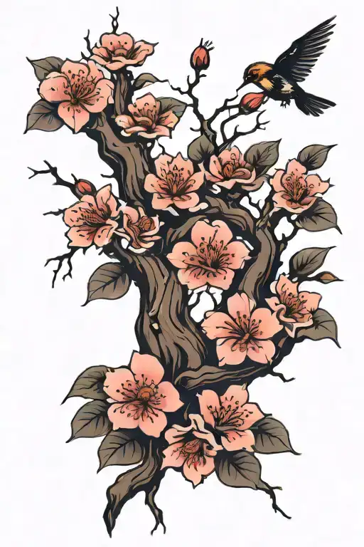 Dark Cherry Blossom Tree Emo