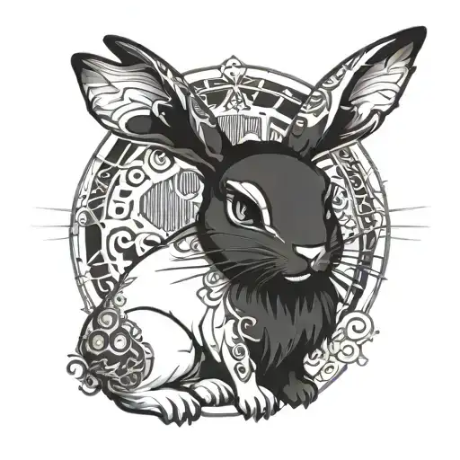 Cybersigilism Goth Bunny