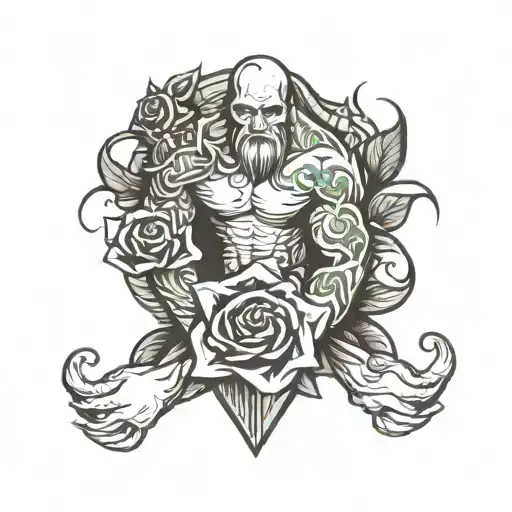 Son And Father Tattoo Arm Sleeve