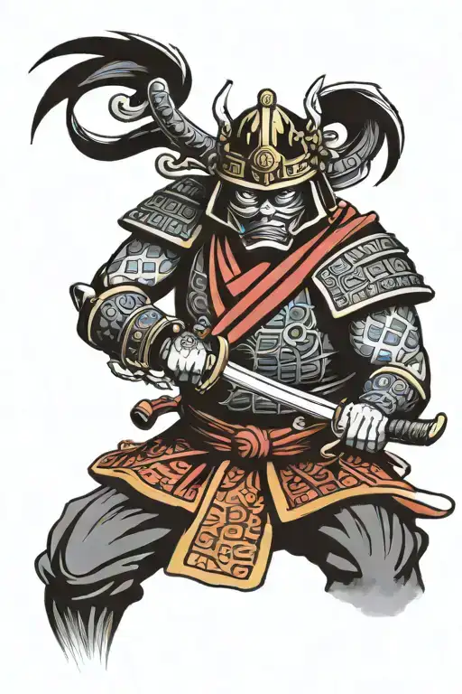 Japanese Masked Samurai
