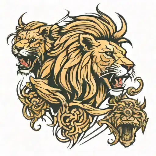 Roaring Lion Three Crosses