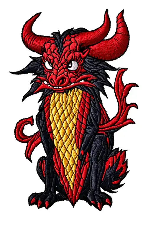 Quilted Patch Tasmania Devil
