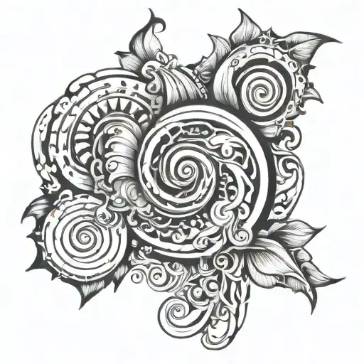 Swirly Sharp Detailed Line Work Y2k Style