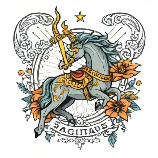 Sagittarius With The Word Azary