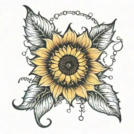 Sunflower Christmas Lights