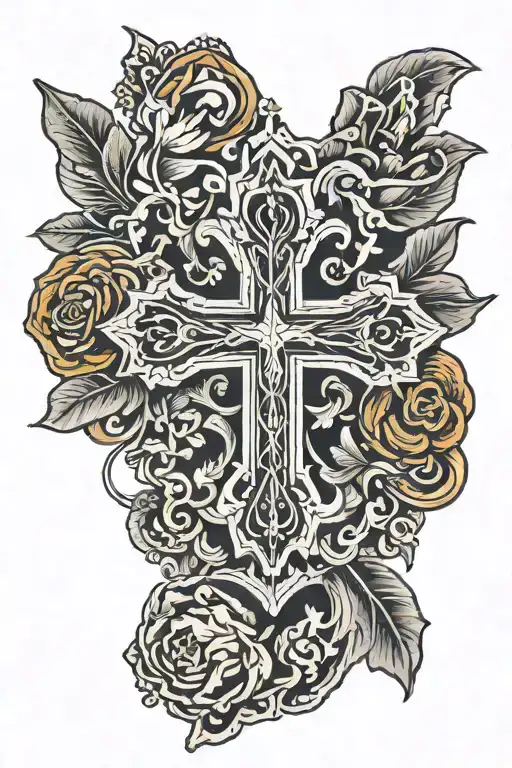 Cross And Texas State Outline