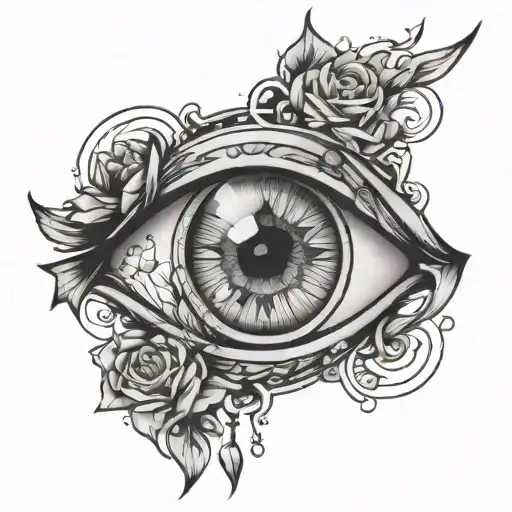 Broken Clock Eye With A Diamond Crystal Clear Waters