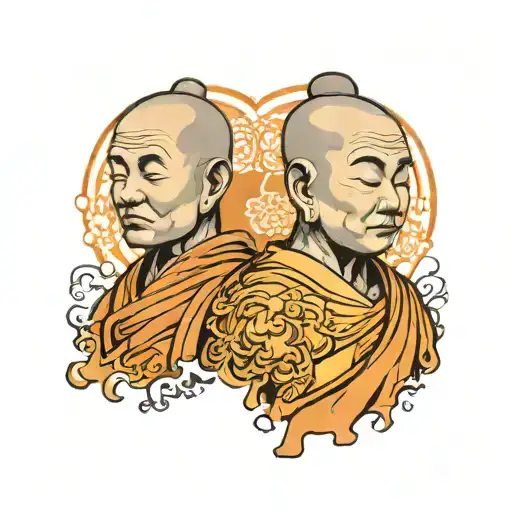 Two Buddhist Monks
