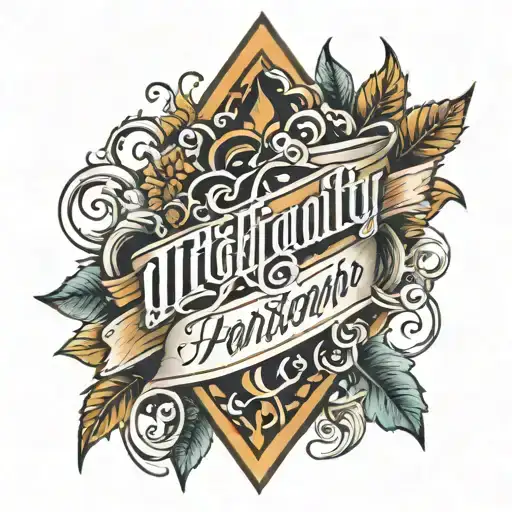 Highqualityperson Lettering Tattoo On The Forearm