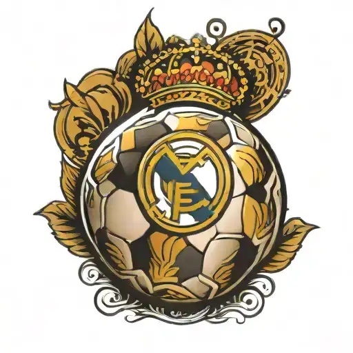 Real Madrid And Ball Football