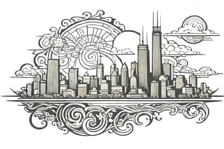 Chicago Skyline Silhouette
